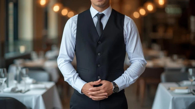 What Is the Purpose of a Waistcoat in the Hospitality Industry?